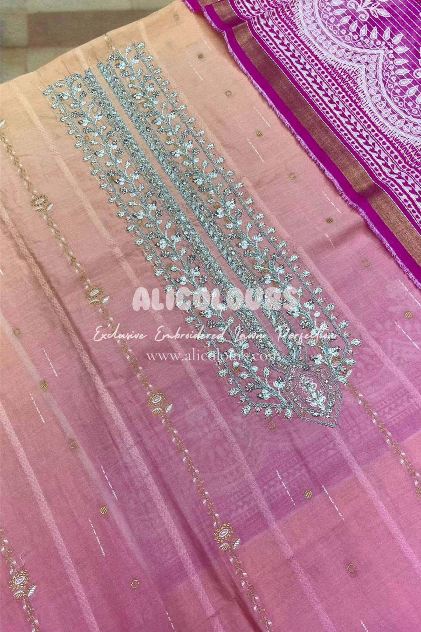 EXCLUSIVE EMBROIDERED LUXURIOUS SOFT LAWN PERFECTION | B-1100