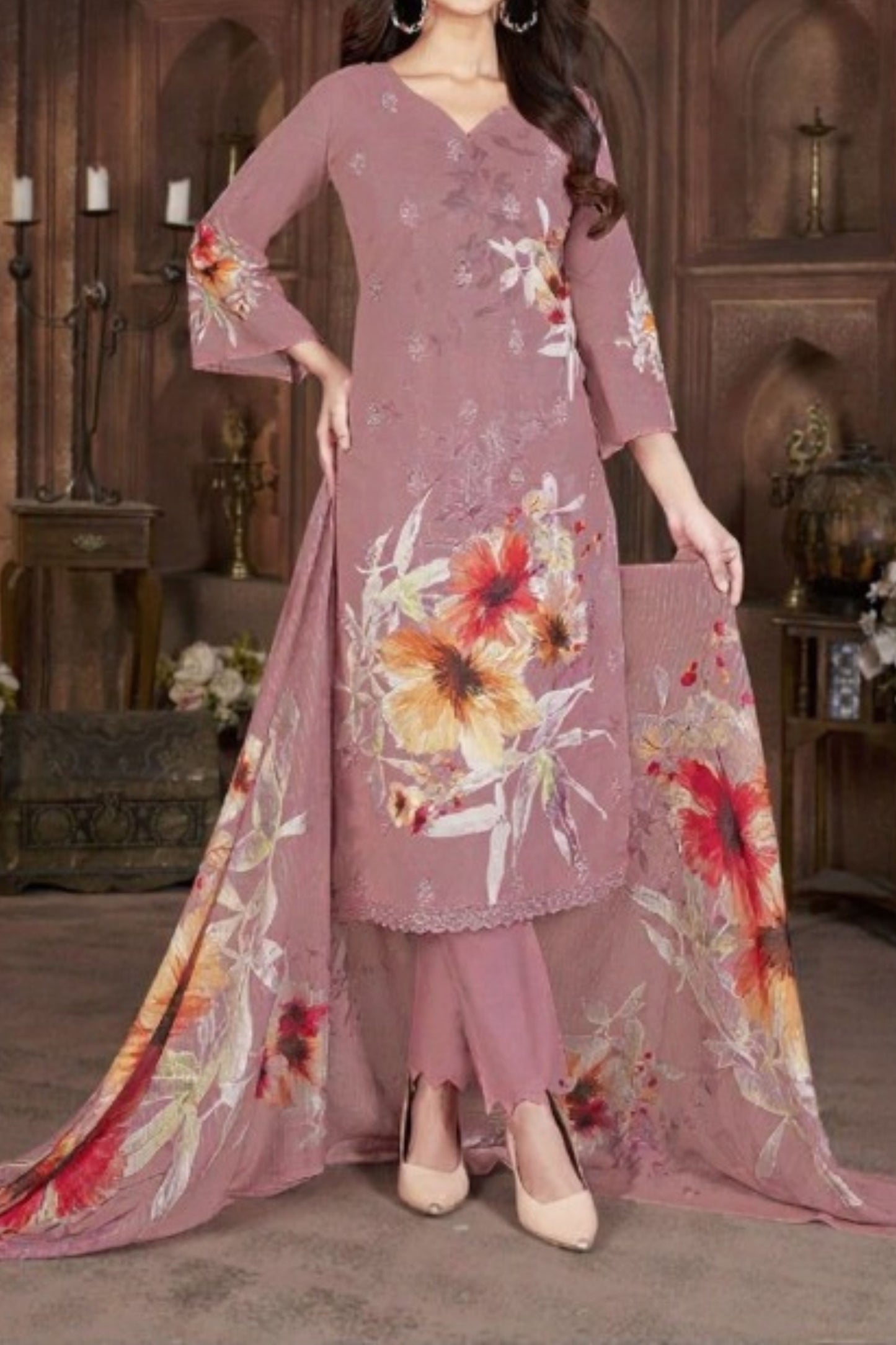 COTTON EMBROIDERED COLLECTION | 73280-D