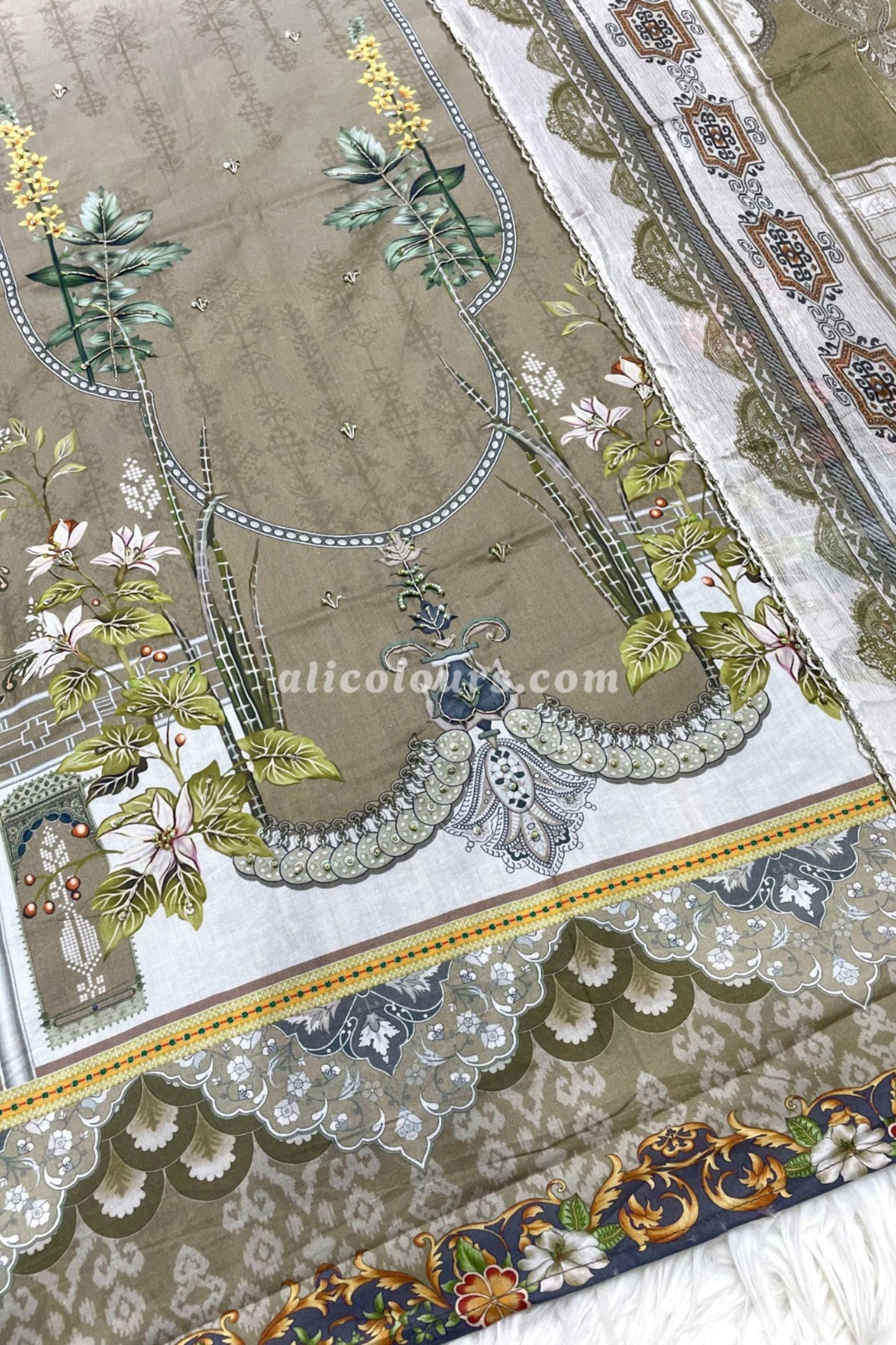 JADE BLISS COTTON HAND EMBROIDERED COLLECTION | P-0102