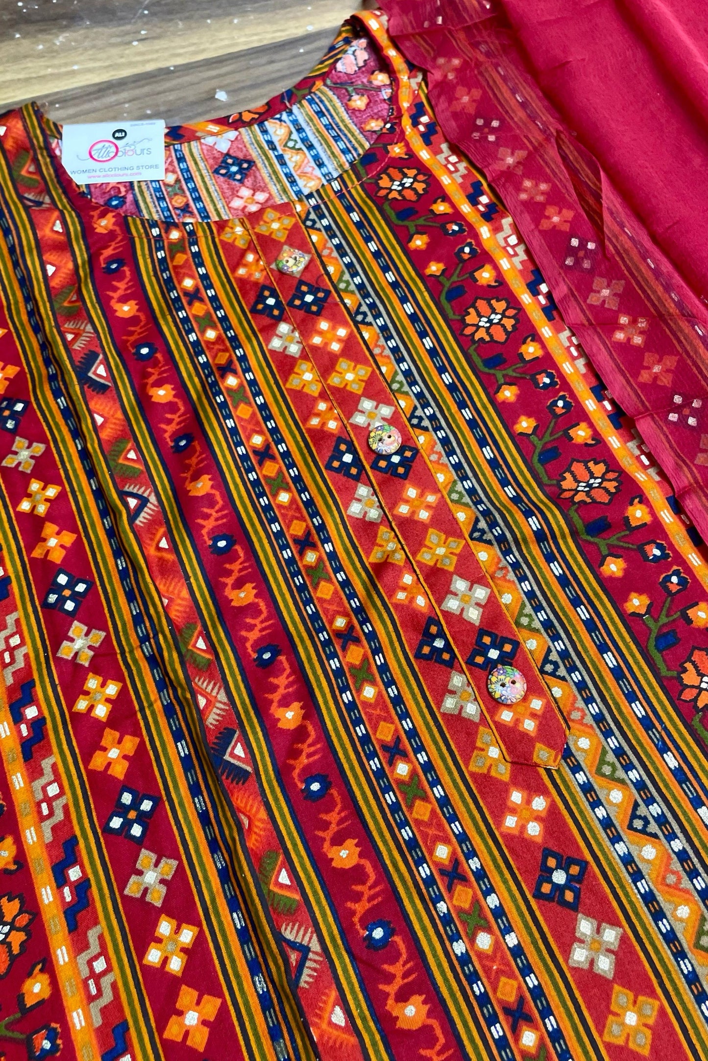 PURE RAYON BANDHEJ BANDANI COLLECTION | 001