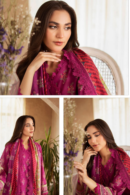 LUXURY 3 PIECE UN-STITCHED LAWN DIGITAL COLLECTION