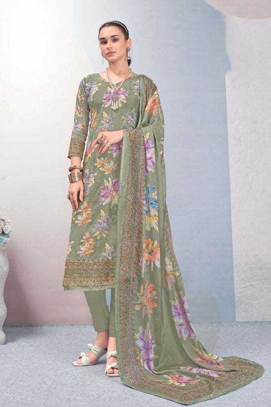 PURE MUSLIN ZARI EMBROIDERY PERFECTION | 55486-B