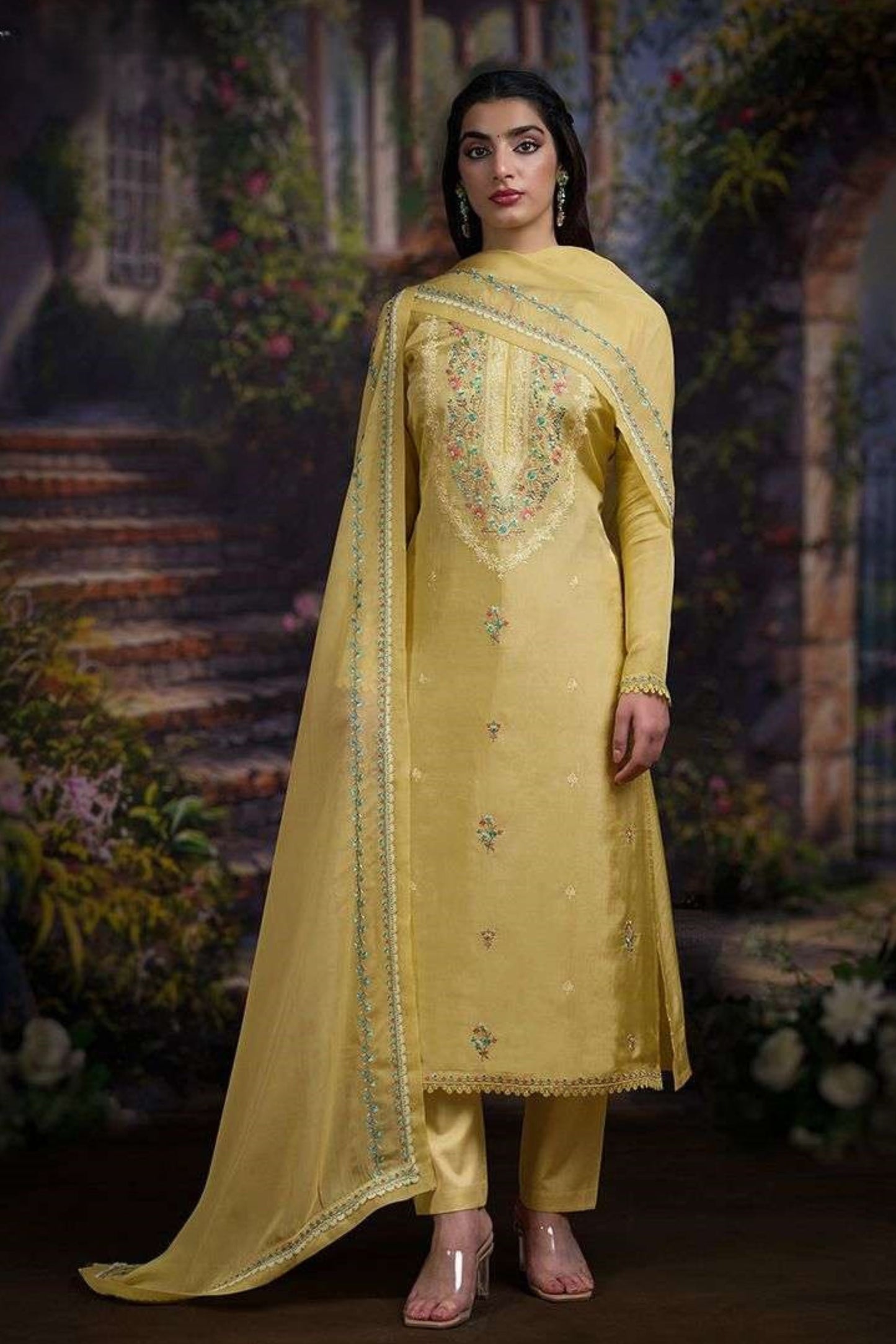 SHAYA FANCY EMBROIDERED SILK COLLECTION | 1108-C