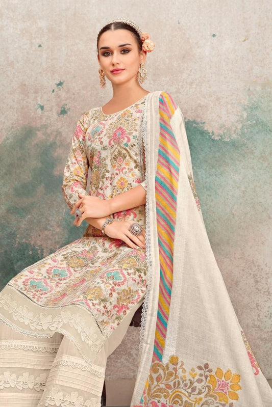 KHADI COTTON EMBROIDERED COLLECTION | 73216-A