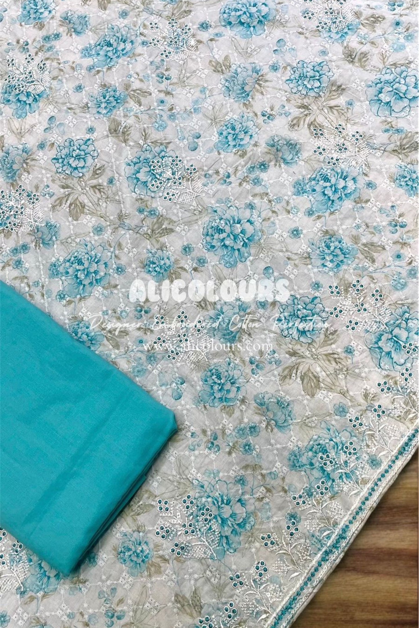 CHIKANKARI COTTON EMBROIDERED COLLECTION | 1001