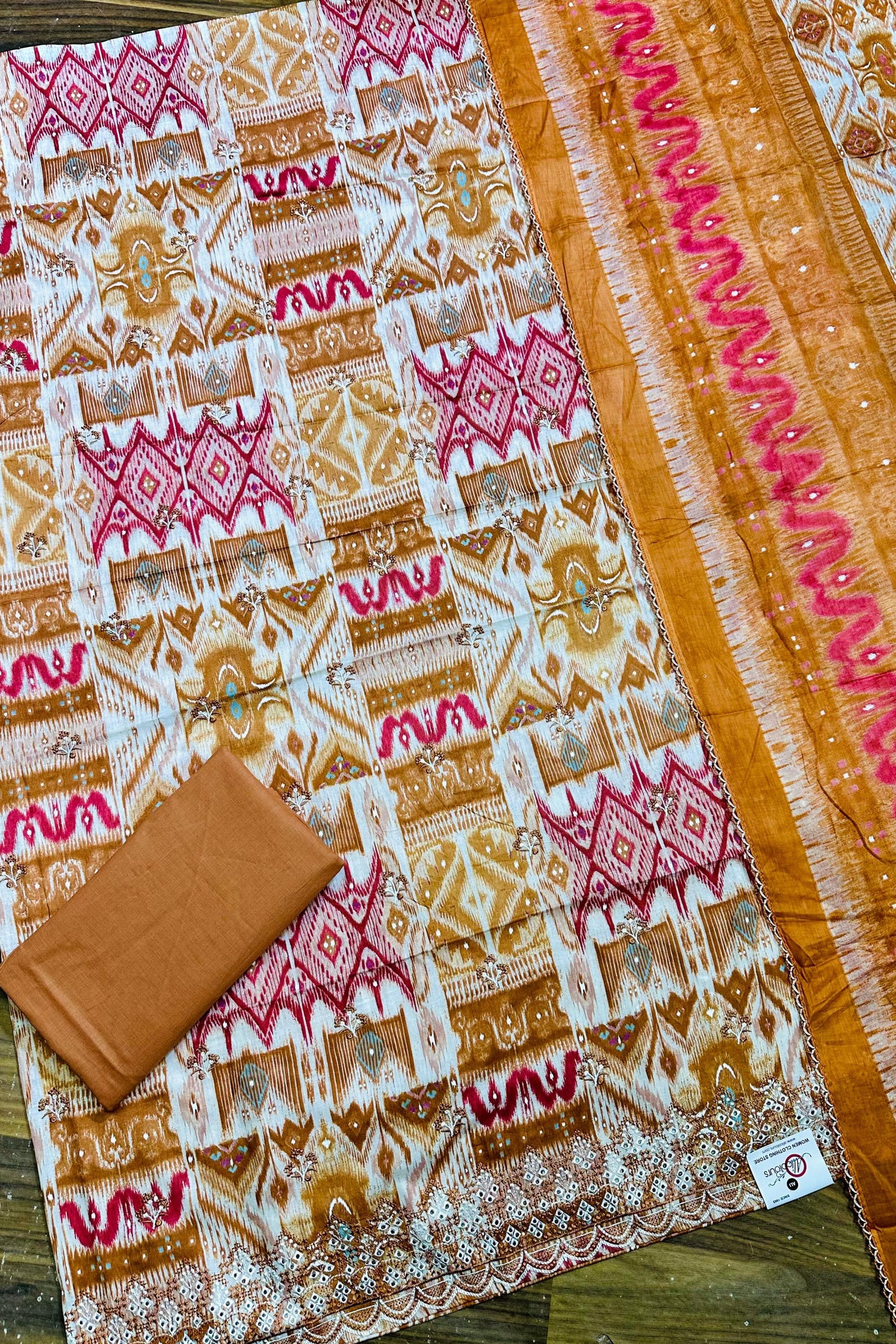 ZICK ZACK CAMBRIC COTTON EMBROIDERED COLLECTION