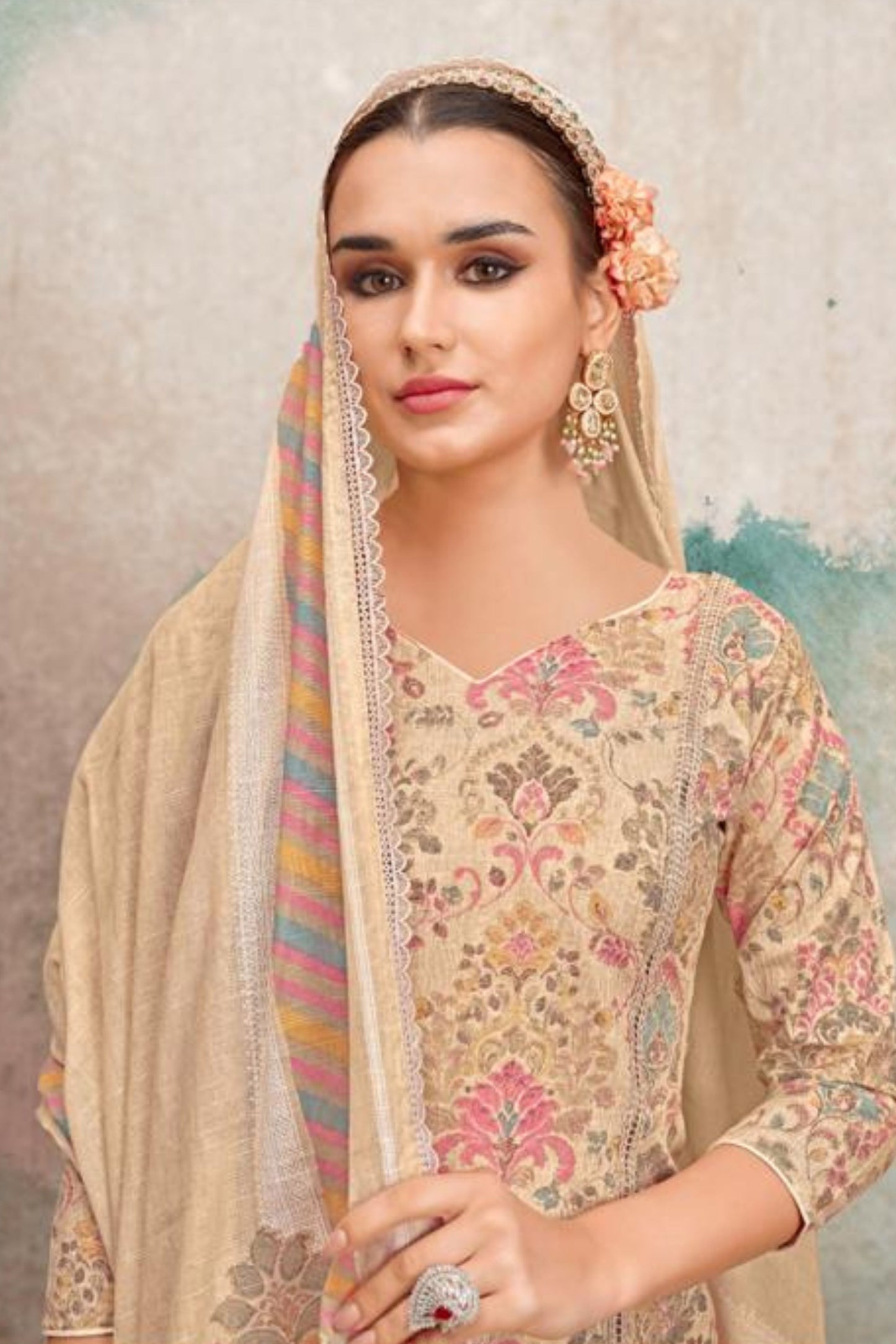 KHADI COTTON EMBROIDERED COLLECTION | 73216-C