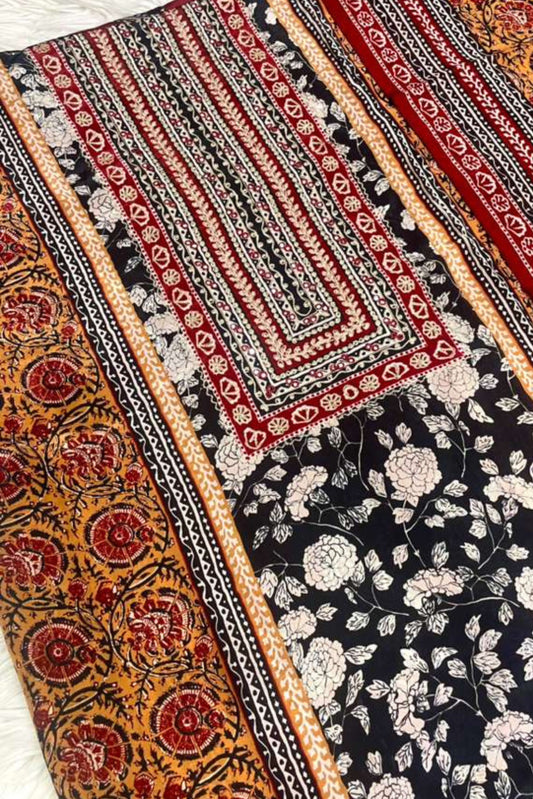 Royal Touch: Embroidered Crepe Series