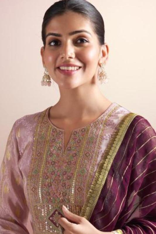 Pure Muslin Shalwar Suit