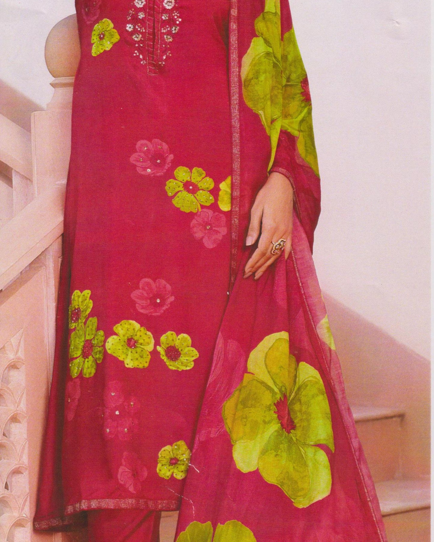 Pure Muslin🌷Floral Suit> 3 Pieces Set
