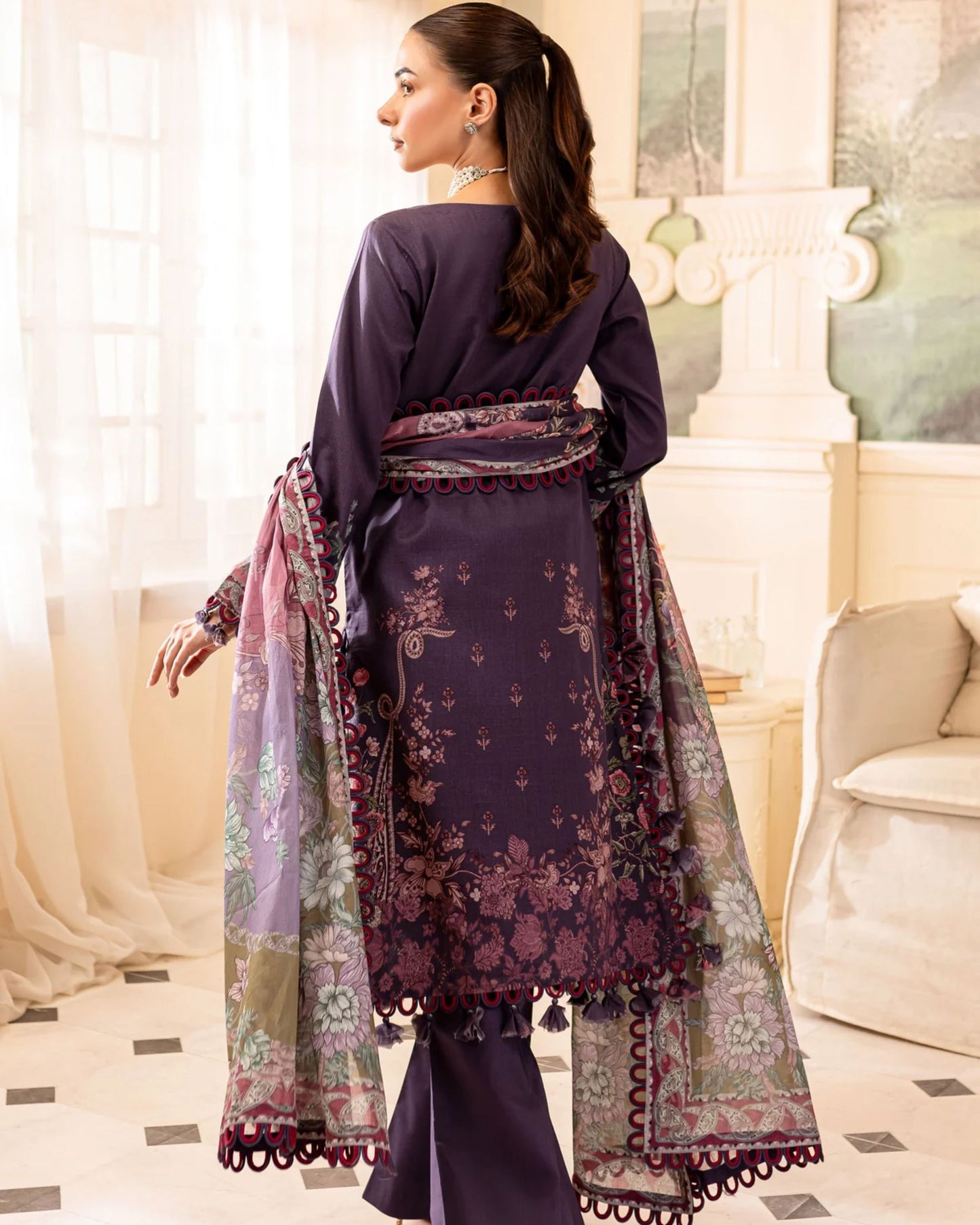 Embroidered Urbane Lawn Collection - 20530