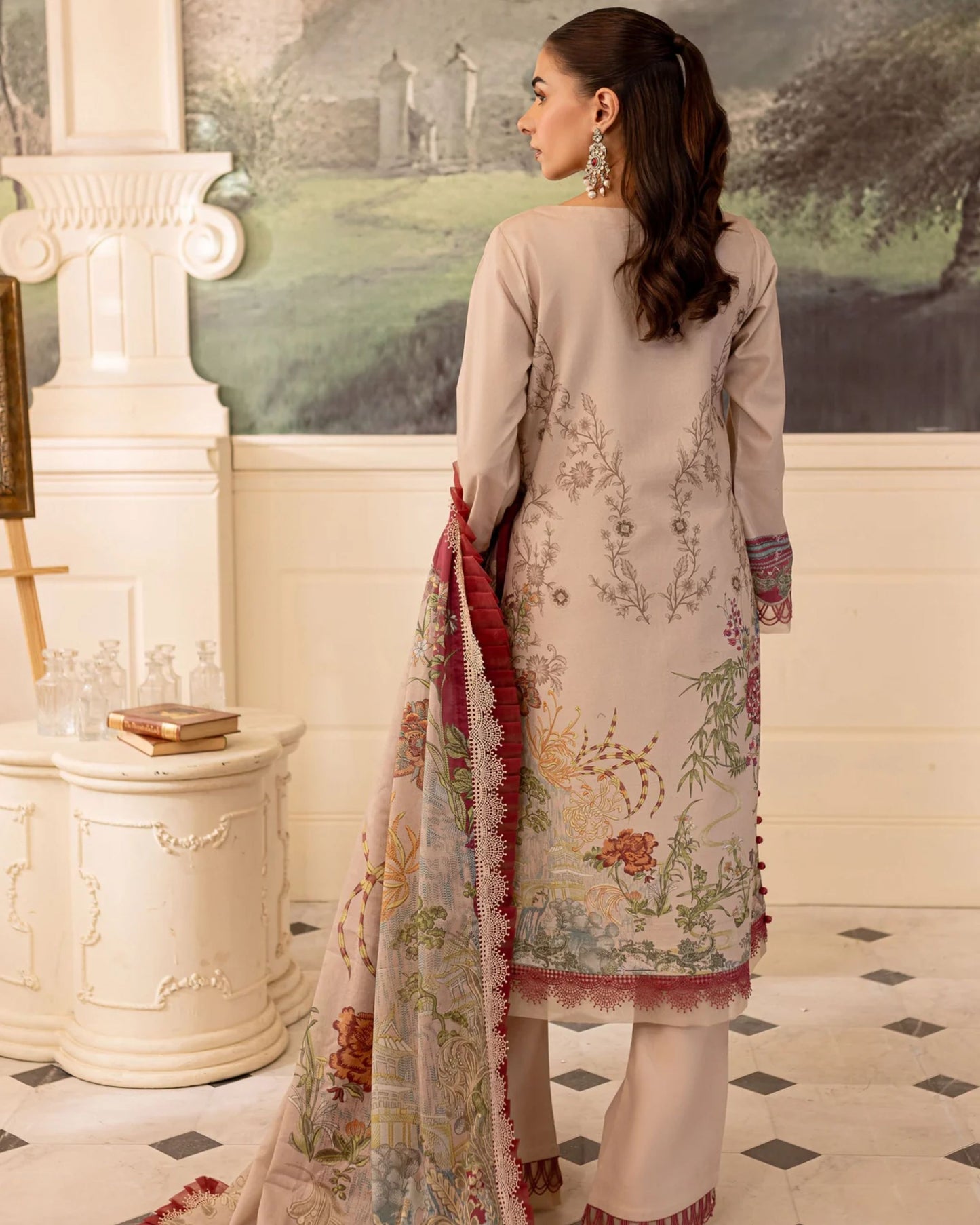 Embroidered Urbane Lawn Collection - 20536