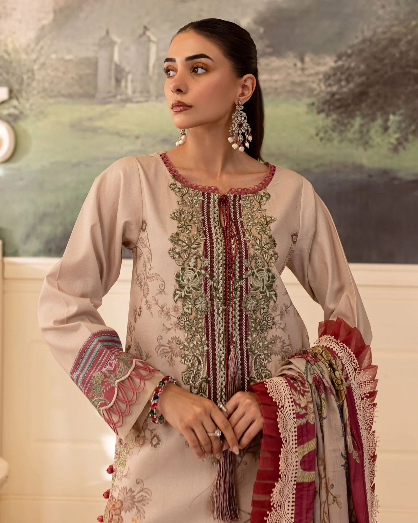 Embroidered Urbane Lawn Collection - 20536