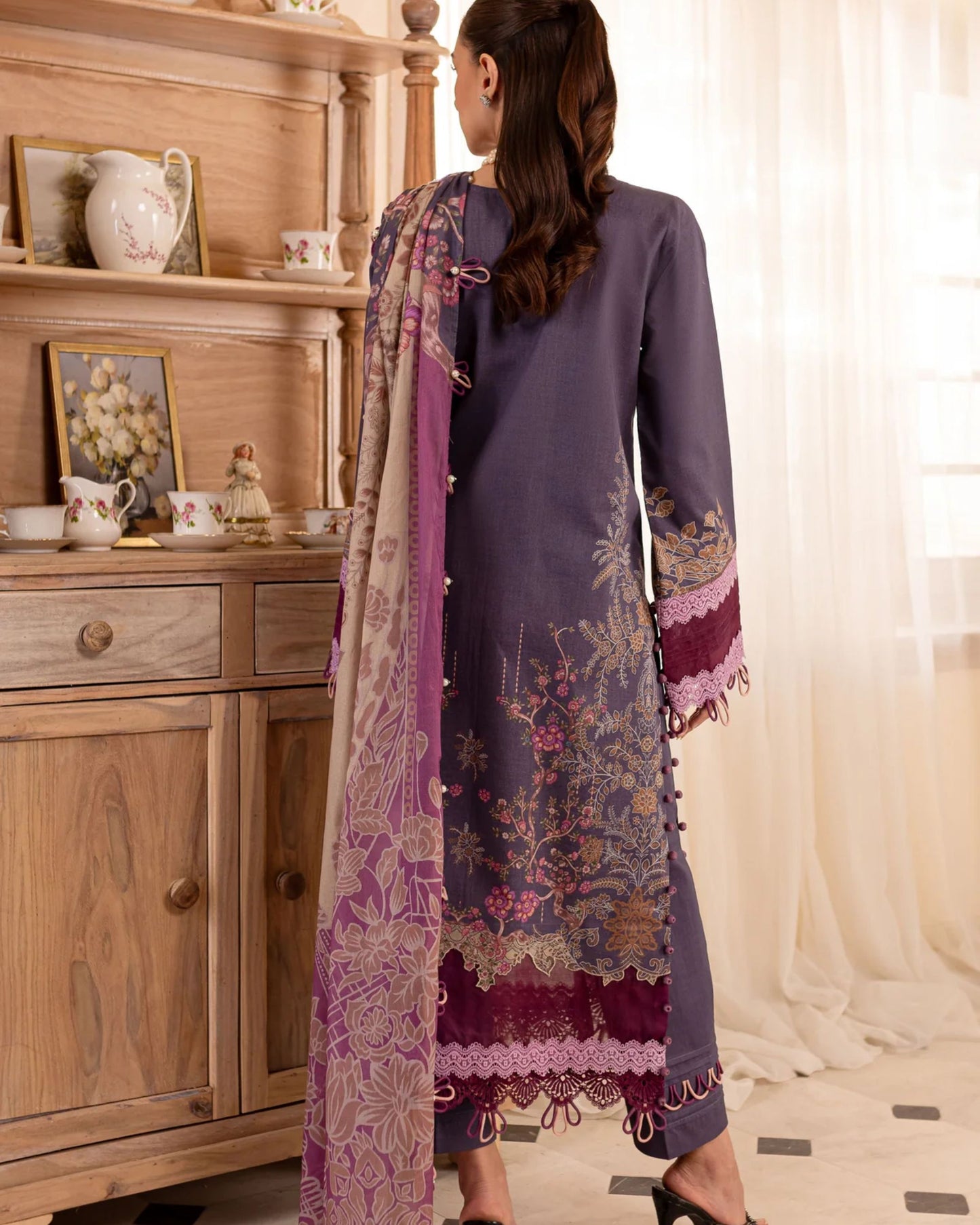 Embroidered Urbane Lawn Collection - 20537