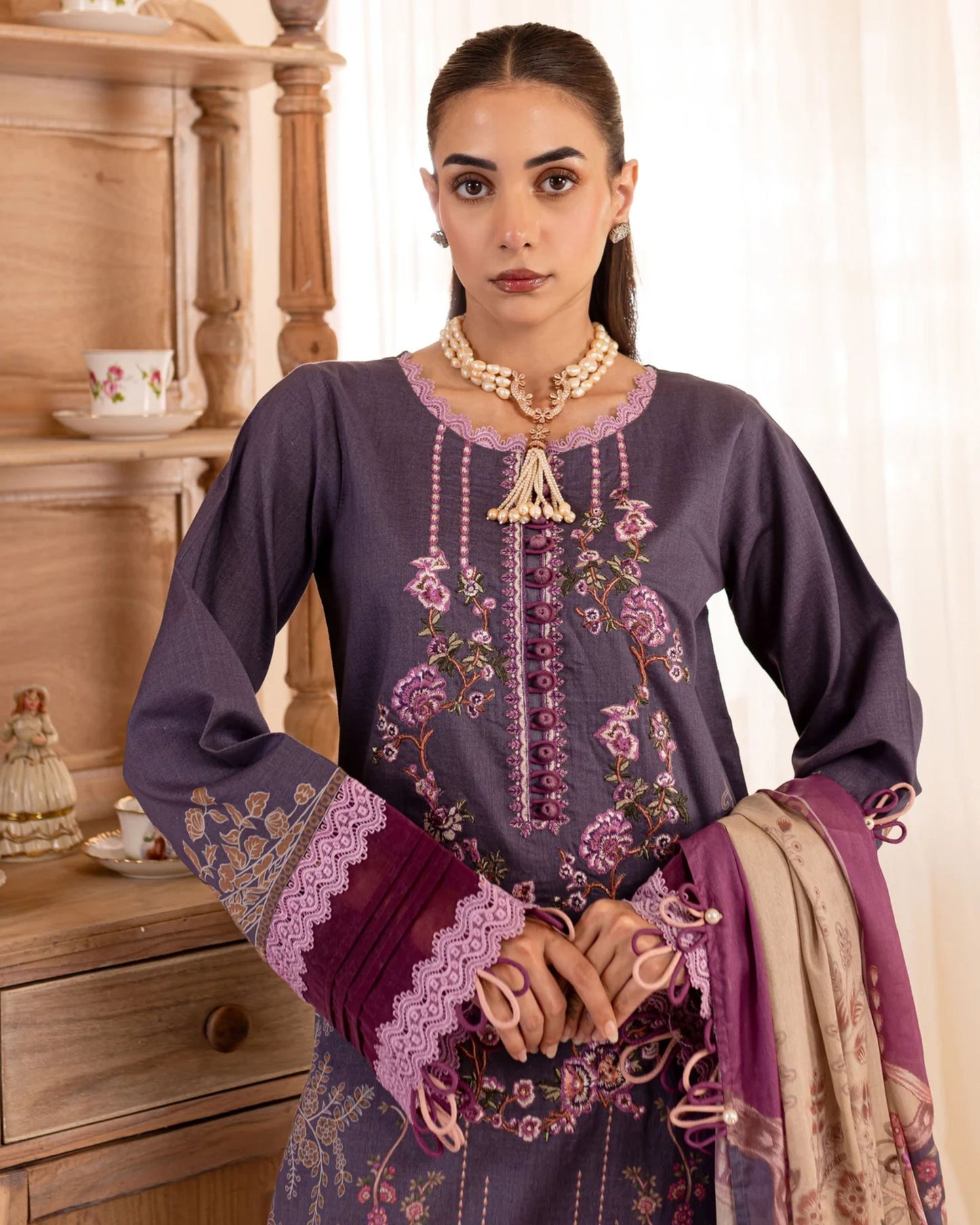 Embroidered Urbane Lawn Collection - 20537