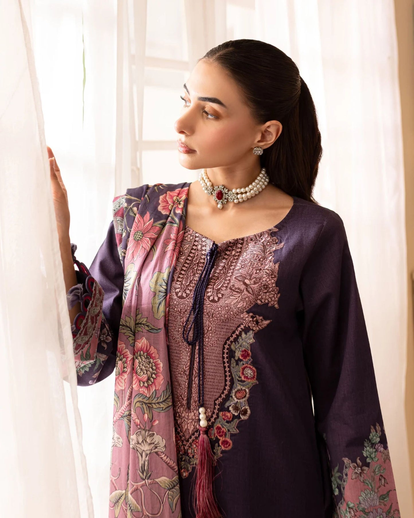 Embroidered Urbane Lawn Collection - 20530