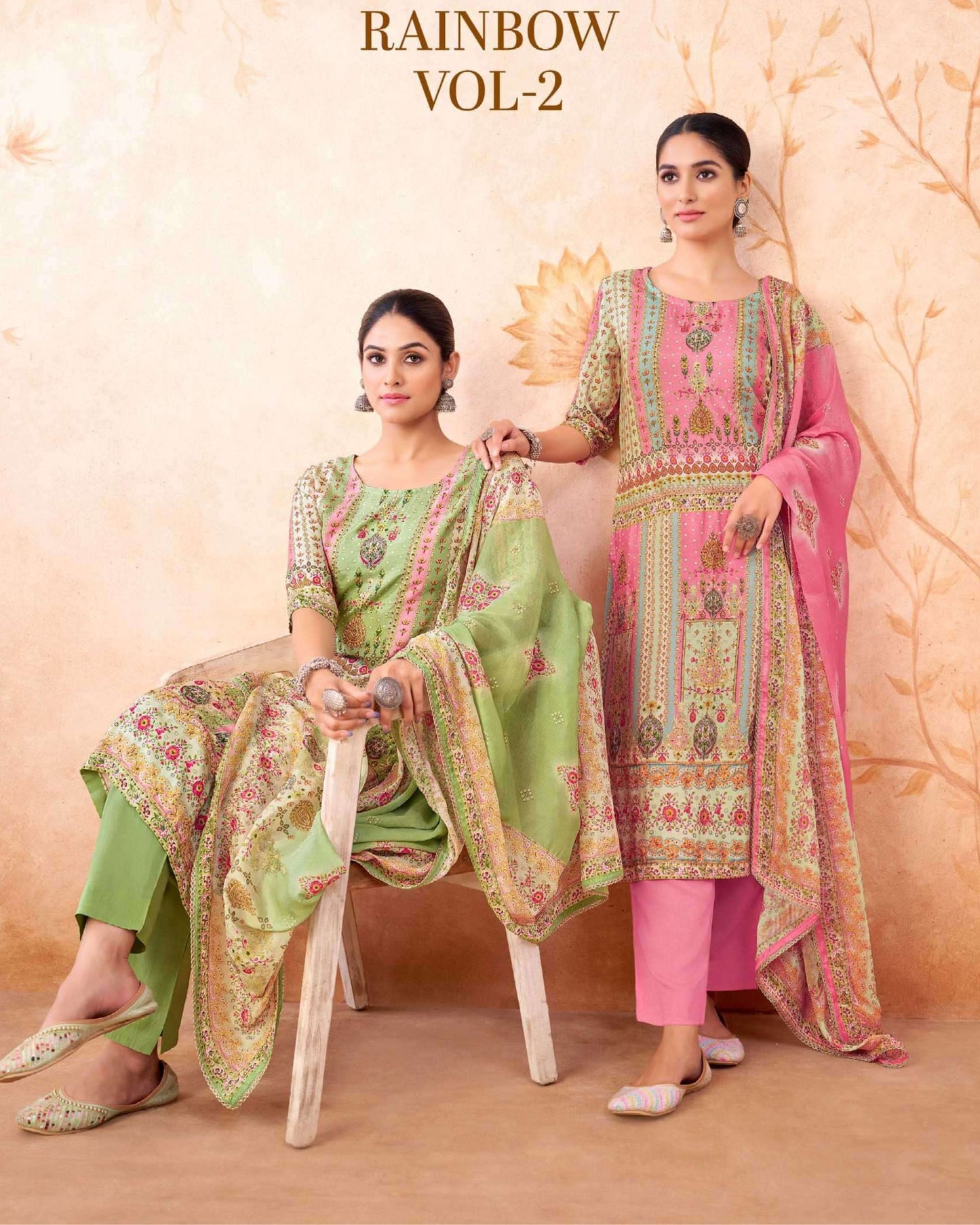 Rainbow Vol 2 Exclusive Fancy Muslin Collection - 201