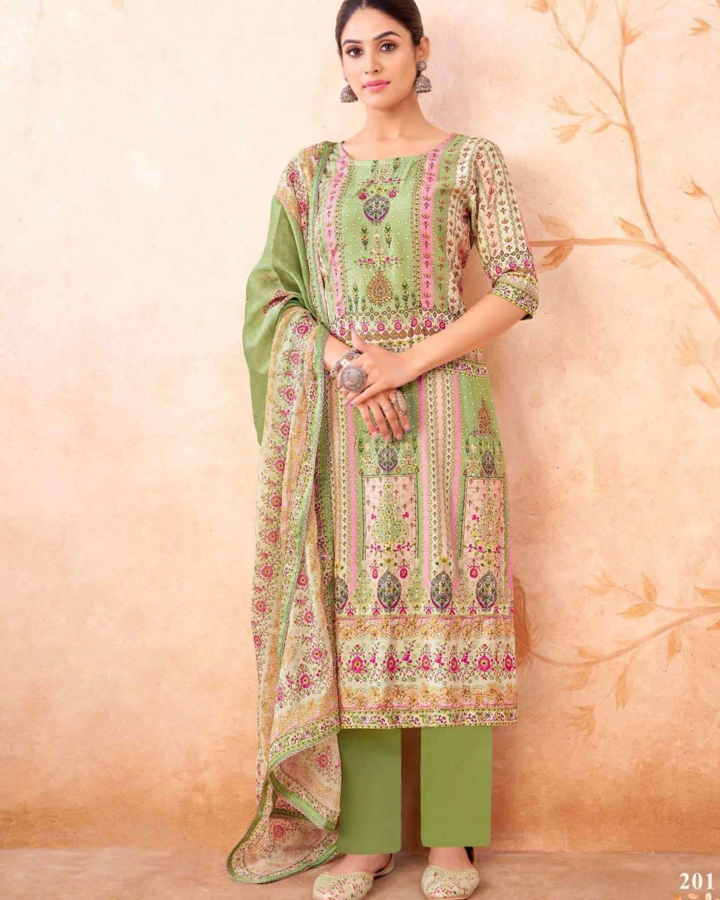 Rainbow Vol 2 Exclusive Fancy Muslin Collection - 201