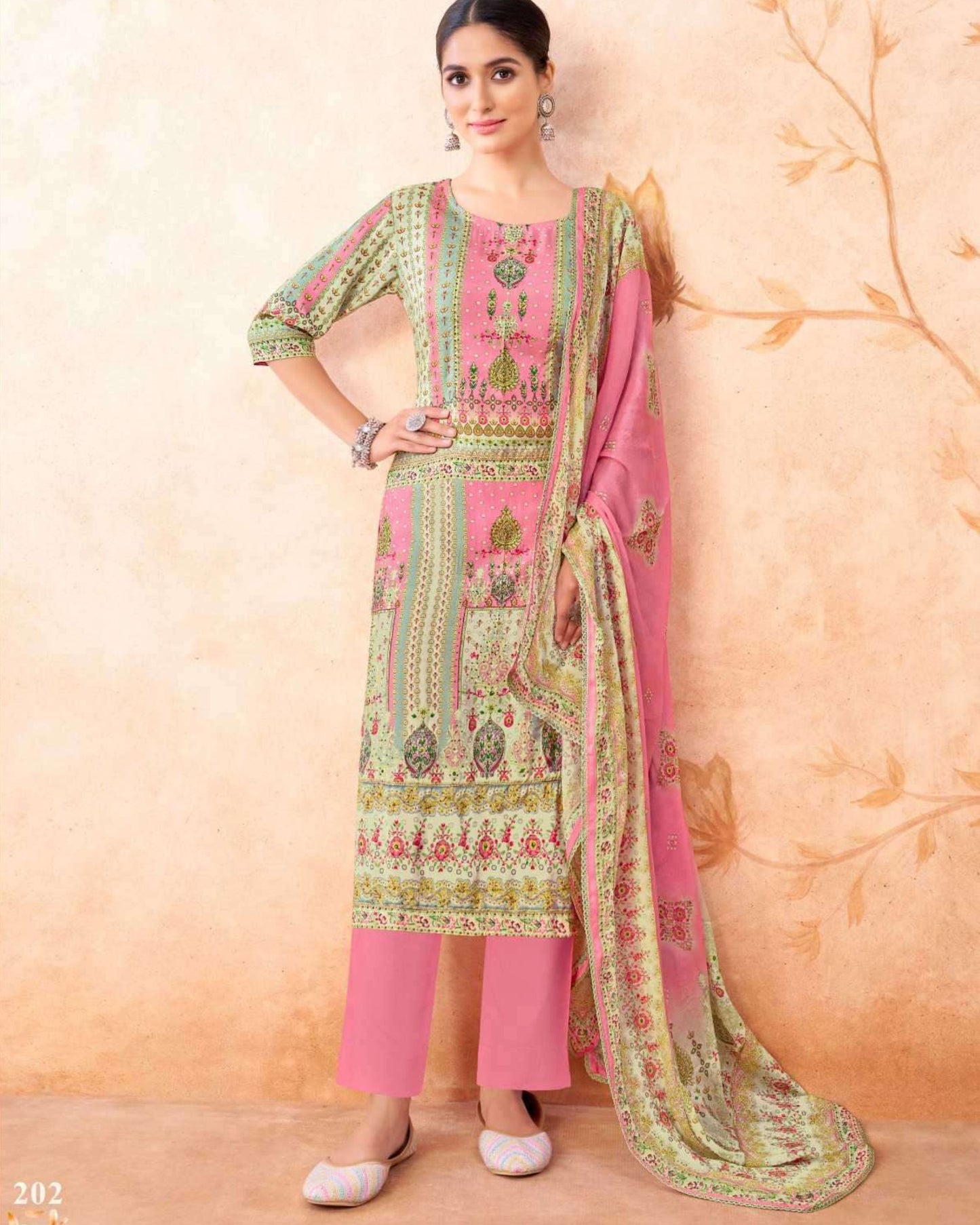 Rainbow Vol 2 Exclusive Fancy Muslin Collection - 202