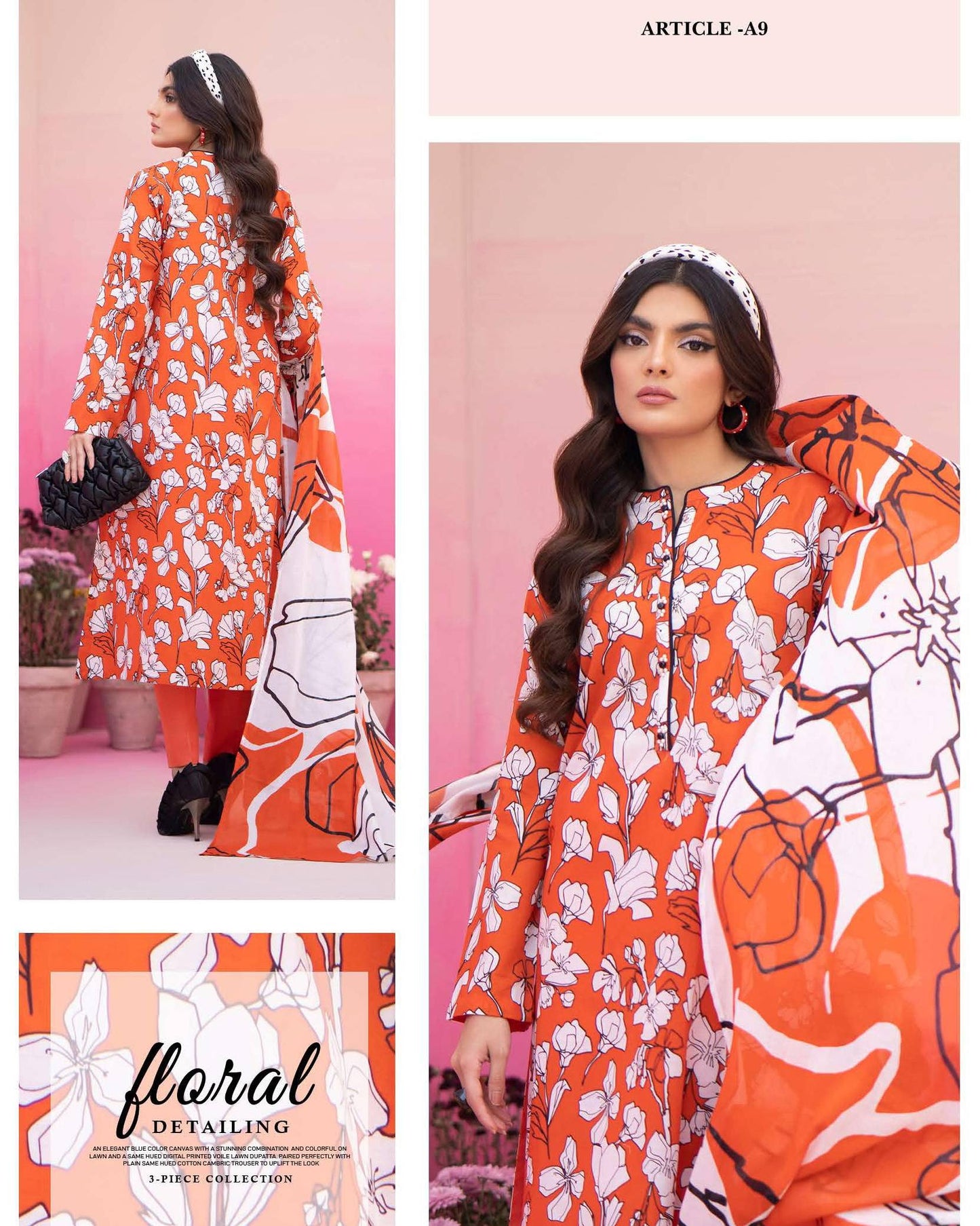 Popinn 3-Piece Unstitched Edit - Article-A9