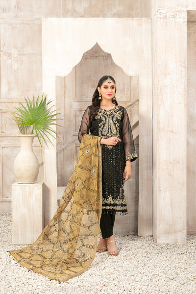 Mishkah by Tawakkal Fabrics Embroidered Organza Suits