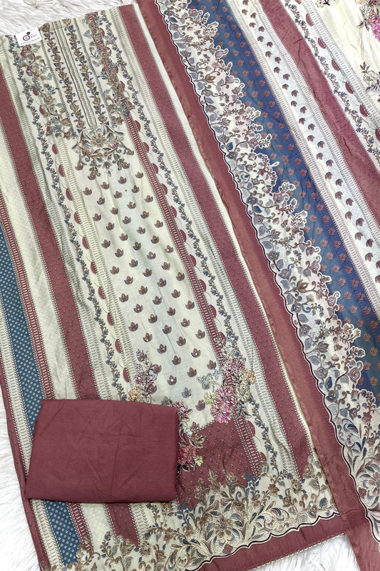 PREMIUM MUSLIN THREAD EMBROIDERED PERFECTION | 0988