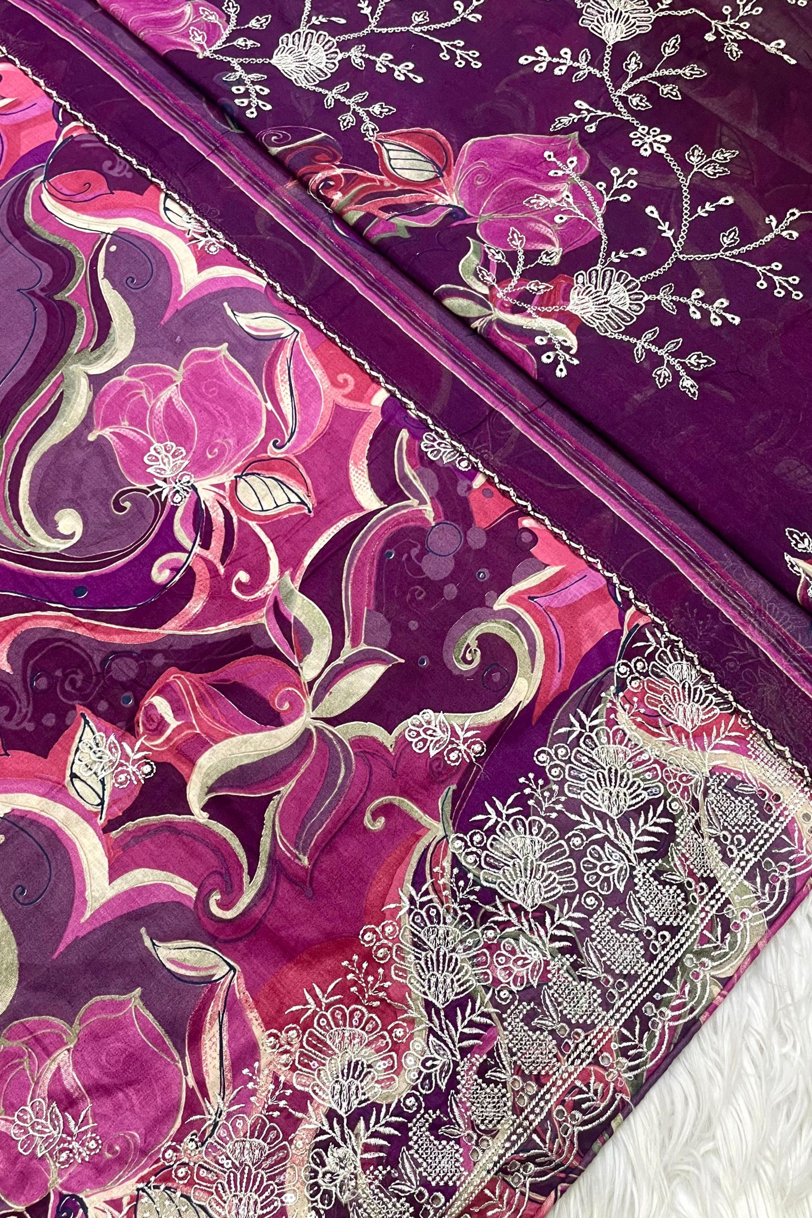 CAMBRIC LAWN CUTWORK EMBROIDERED PERFECTION | 0073