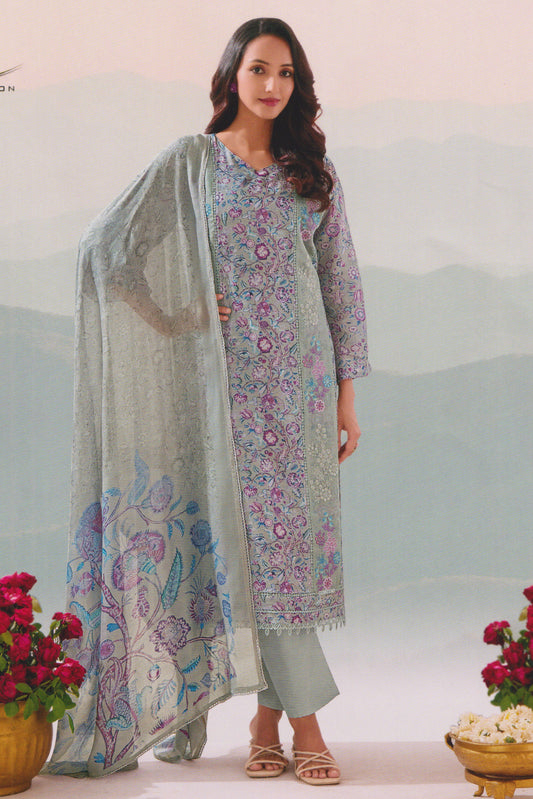 KHADI COTTON EMBROIDERED COLLECTION | 73306-C