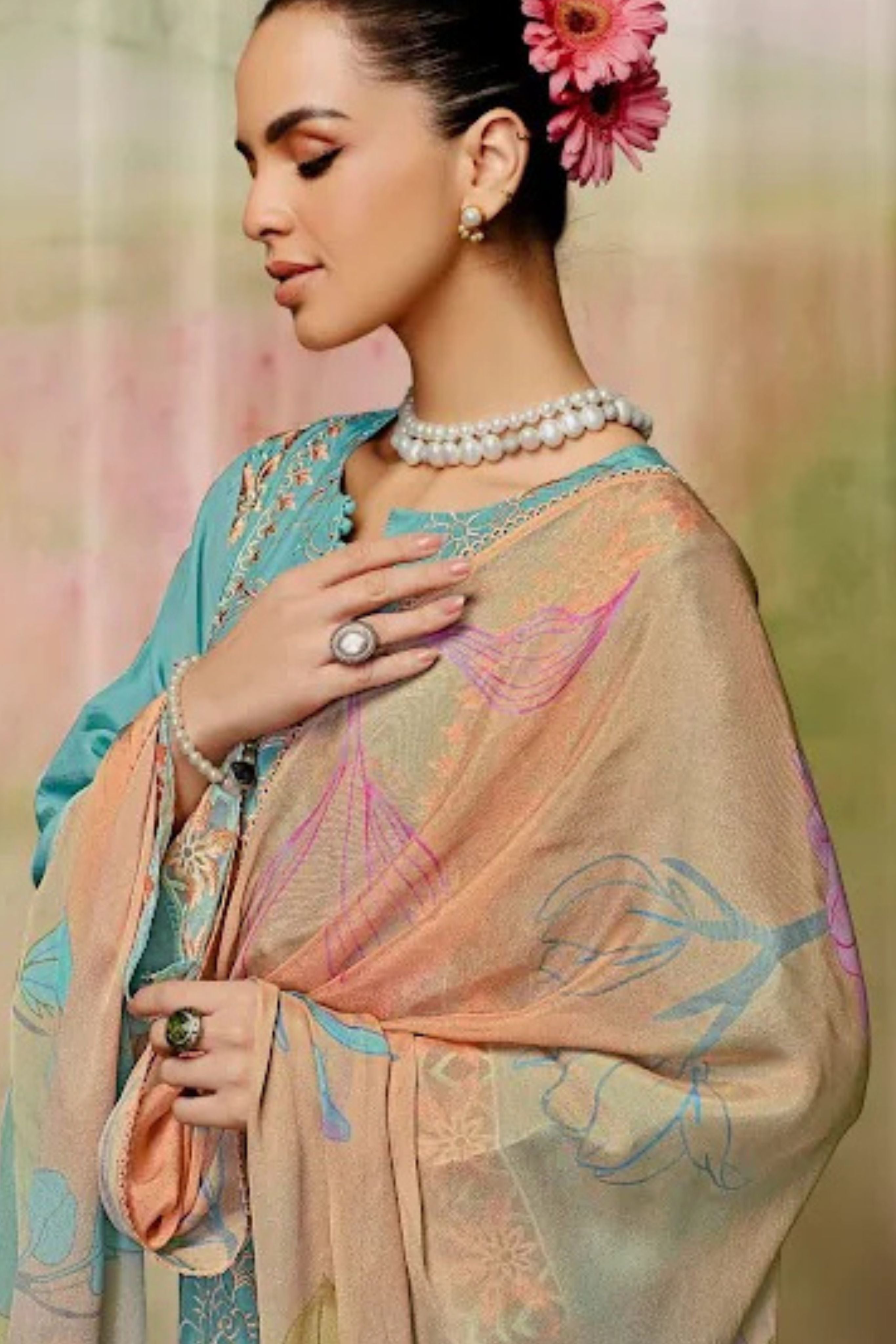 MARIYAM HEER PURE MUSLIN PAKISTANI COLLECTION | 9613