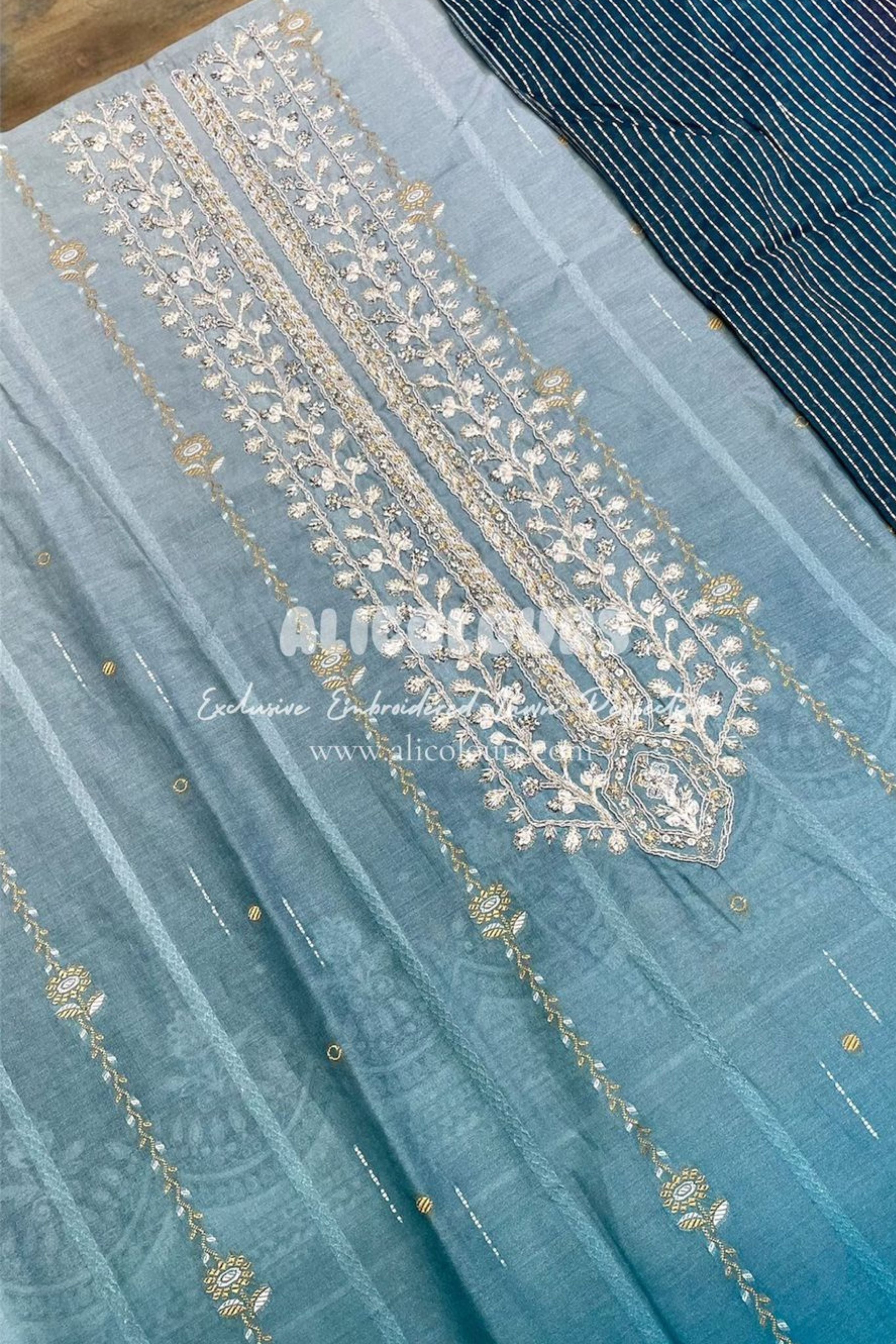 EXCLUSIVE EMBROIDERED LUXURIOUS SOFT LAWN PERFECTION | A-1100