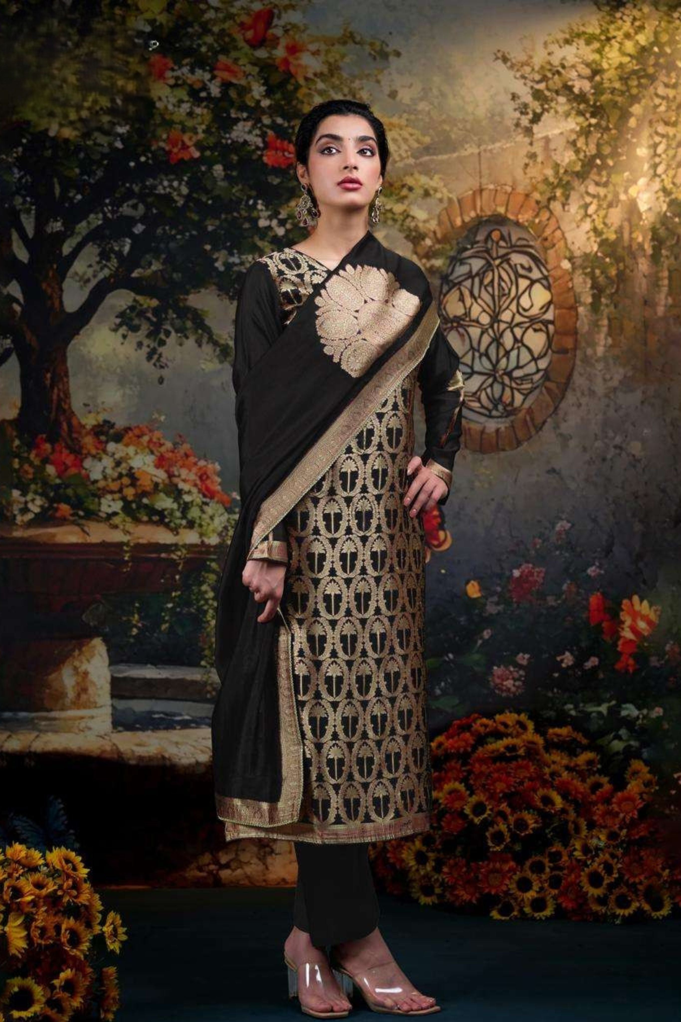 AYAKA BLACK EDITION DESIGNER WOVEN SILK COLLECTION  | 999