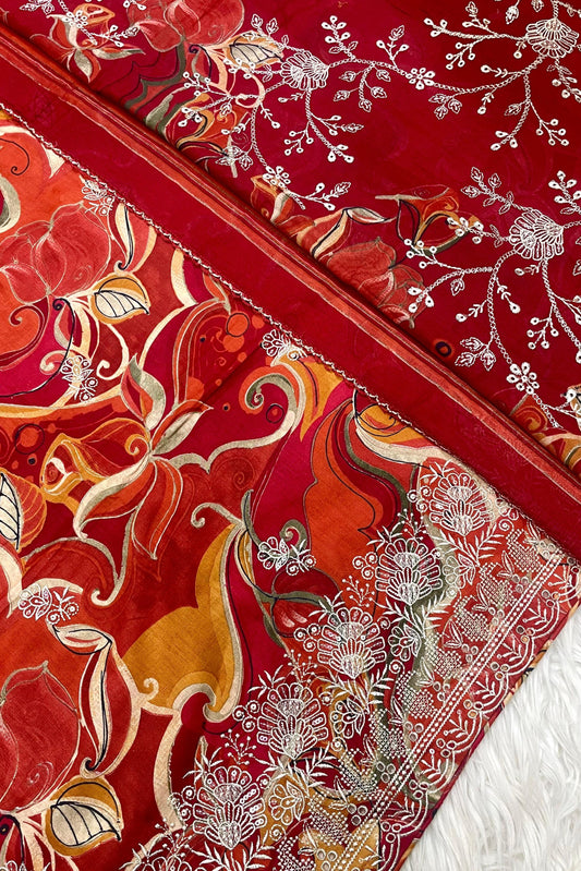 CAMBRIC LAWN CUTWORK EMBROIDERED PERFECTION | 0074