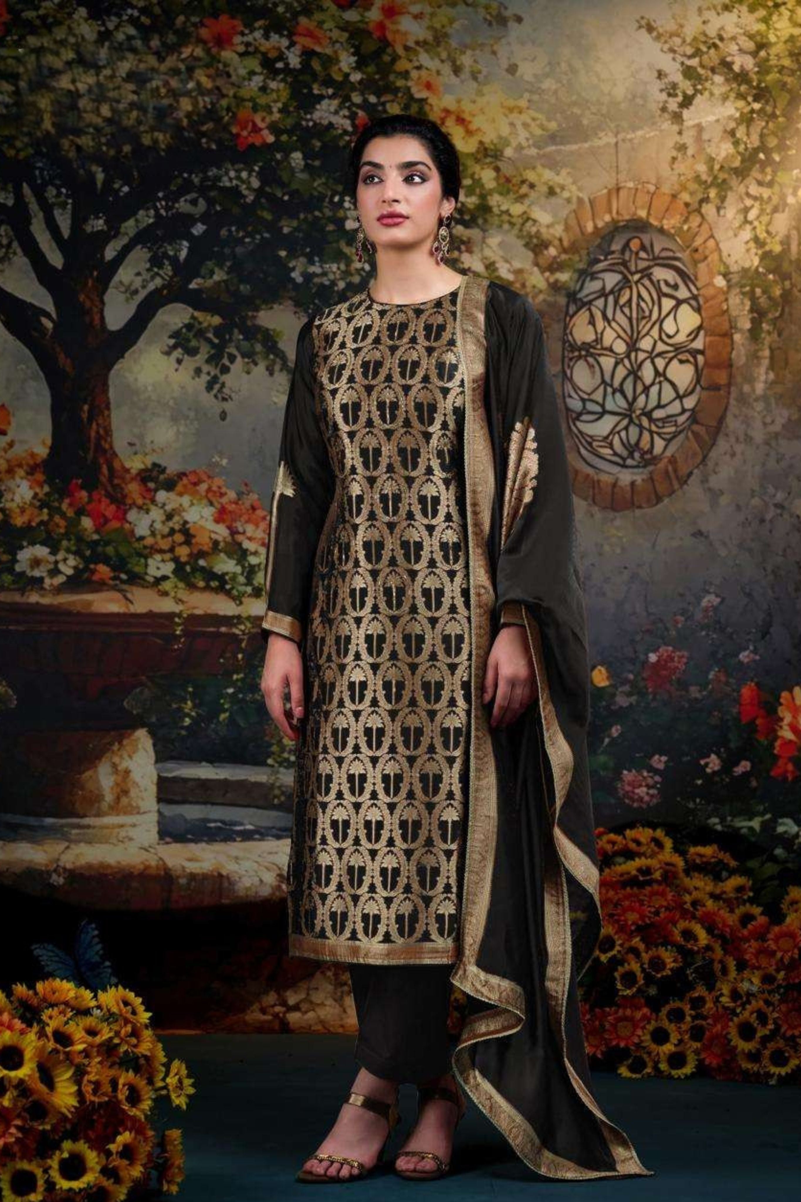 AYAKA BLACK EDITION DESIGNER WOVEN SILK COLLECTION  | 999