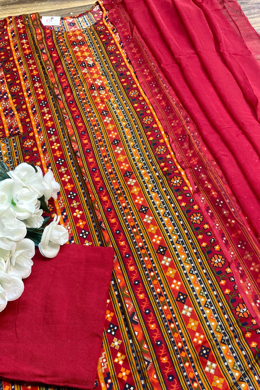 PURE RAYON BANDHEJ BANDANI COLLECTION | 001