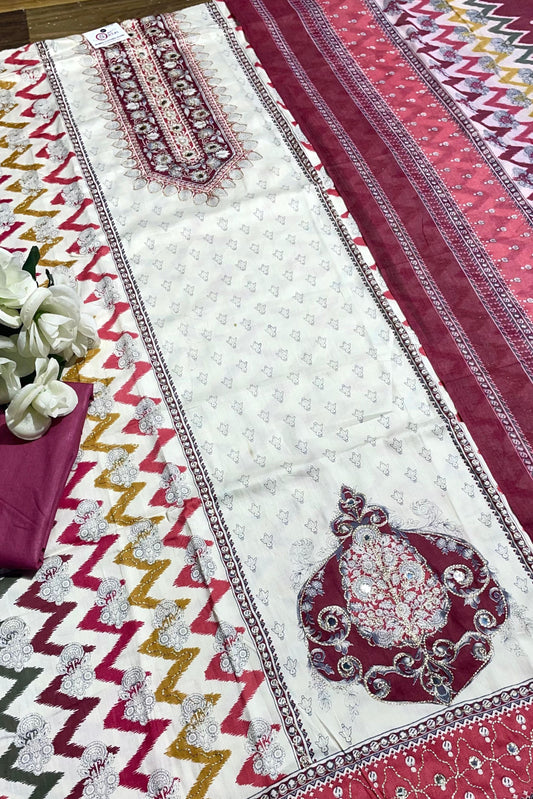 COTTON AARI EMBROIDERED COLLECTION | 5458