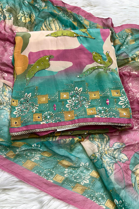 CREPE SILK HAND WORK COLLECTION