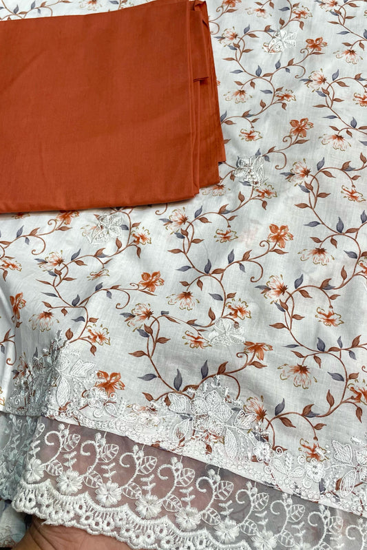 PURE COTTON EMBROIDERED PERFECTION