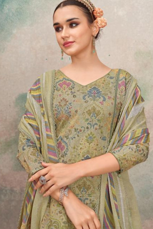 KHADI COTTON EMBROIDERED COLLECTION | 73216-B
