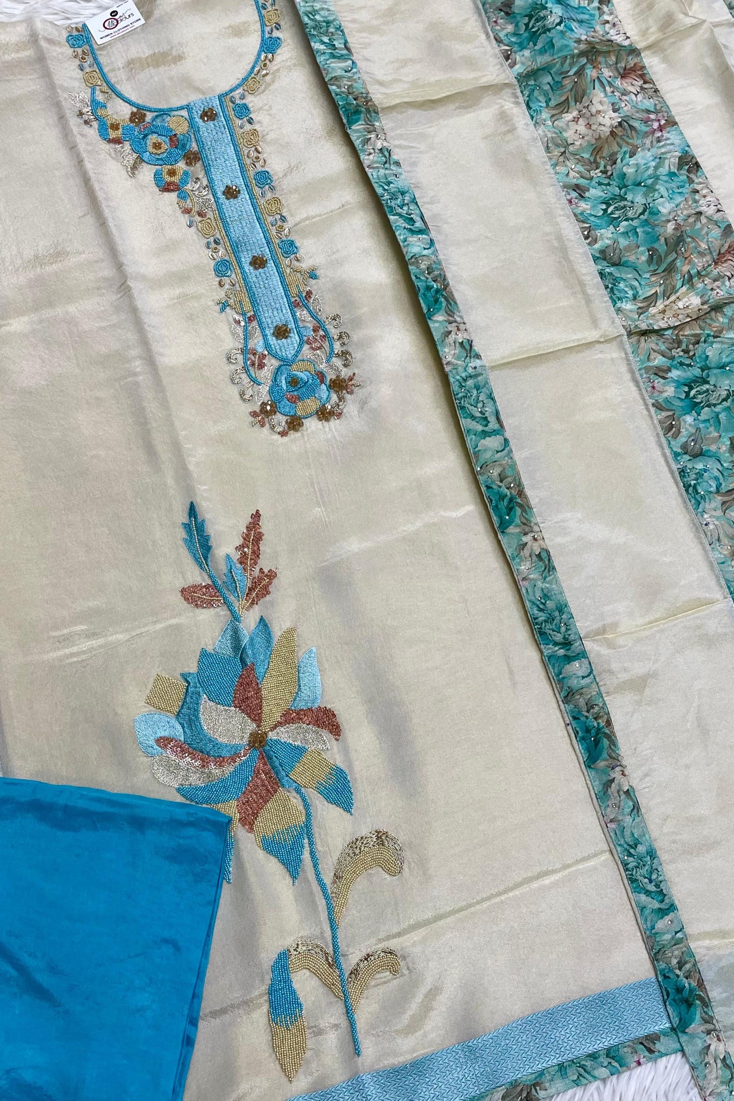 CRUSH ORGANZA HEAVY EMBROIDERED COLLECTION | 005