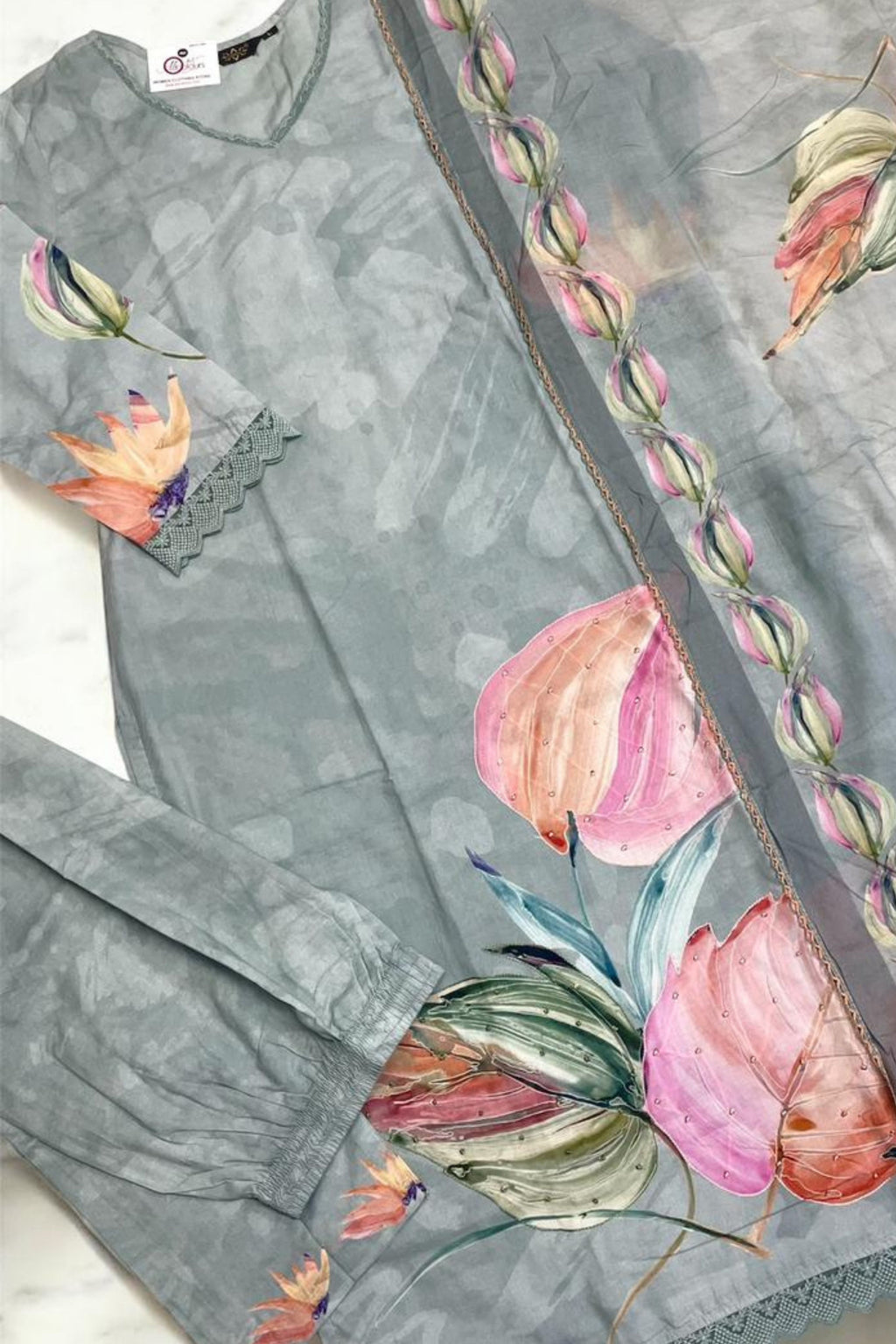 FLORAL COTTON STITCHED COLLECTION | 907