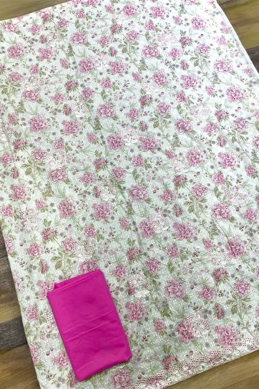CHIKANKARI COTTON EMBROIDERED COLLECTION | 1002