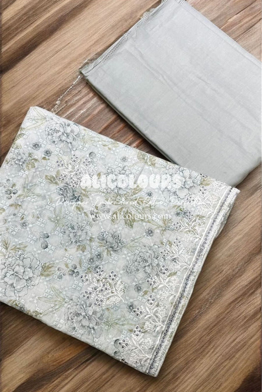 CHIKANKARI COTTON EMBROIDERED COLLECTION | 1004