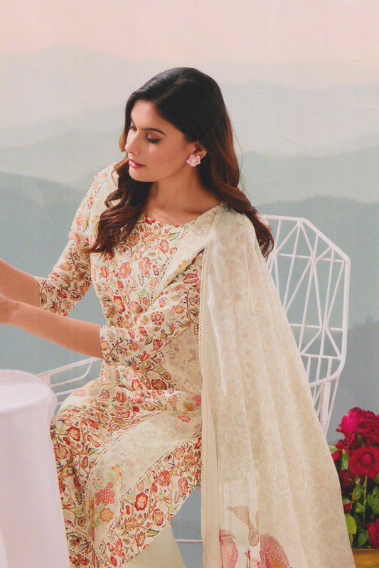 KHADI COTTON EMBROIDERED COLLECTION | 73306-A