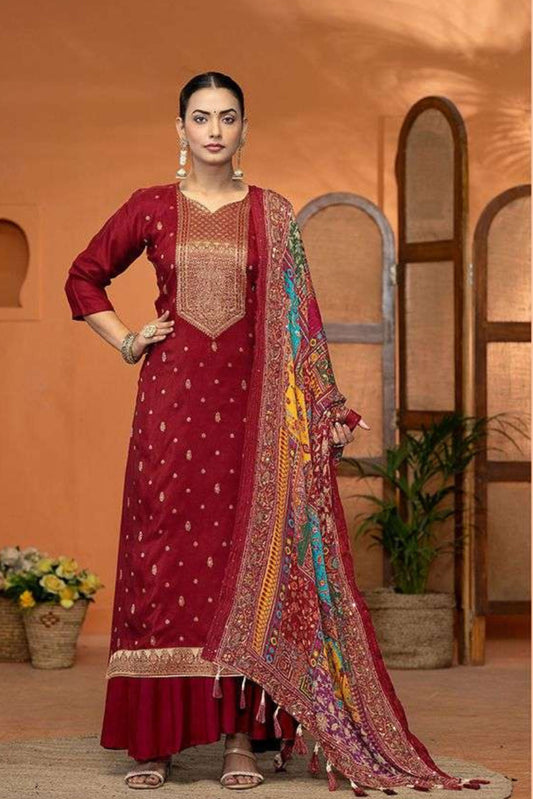 HANSINI DESIGNER UN-STITCHED COLLECTION | NE-S48-F