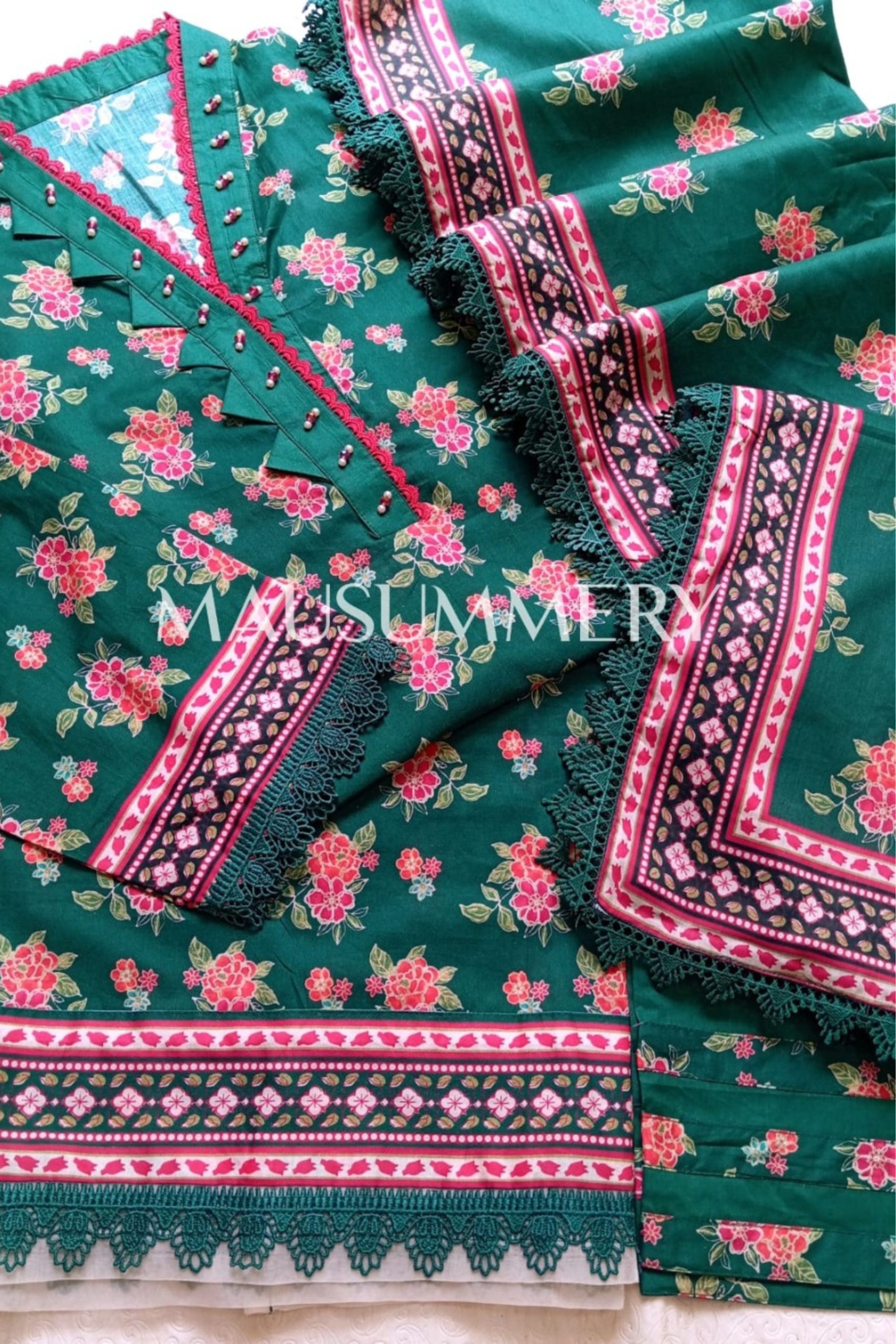 LUXURY 3 PIECE STITCHED LAWN DIGITAL PERFECTION