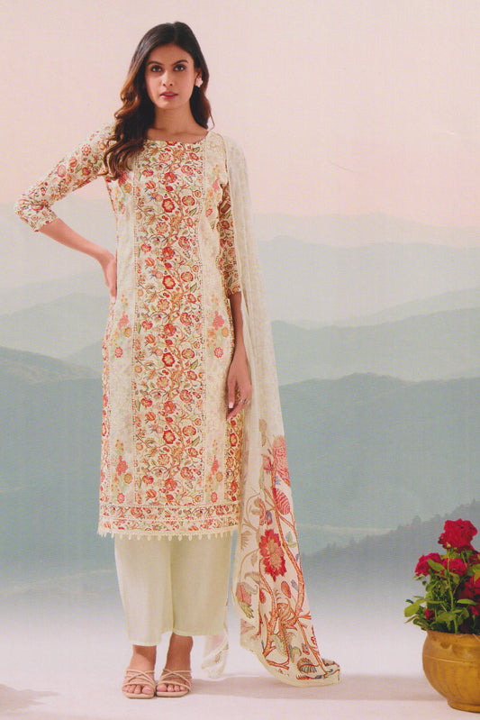KHADI COTTON EMBROIDERED COLLECTION | 73306-A