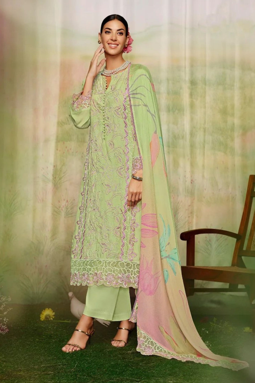MARIYAM HEER PURE MUSLIN PAKISTANI COLLECTION | 9616