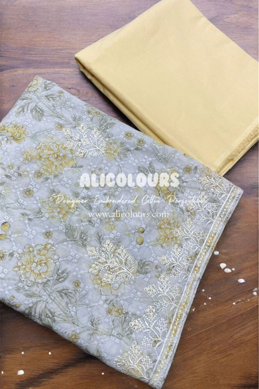 CHIKANKARI COTTON EMBROIDERED COLLECTION | 1003