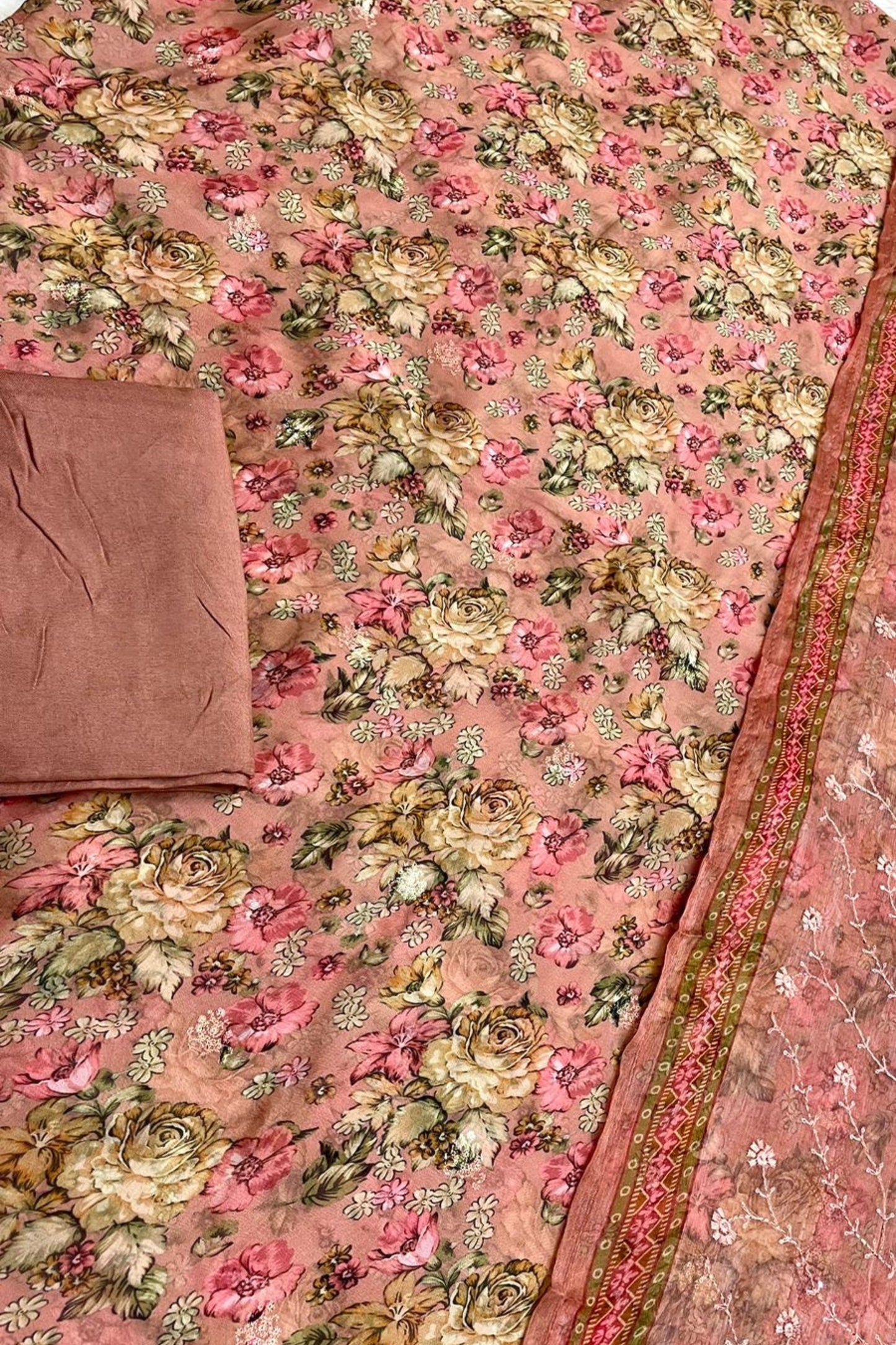 FLORAL ORGANZA EMBROIDERED PREFECTION | A-002