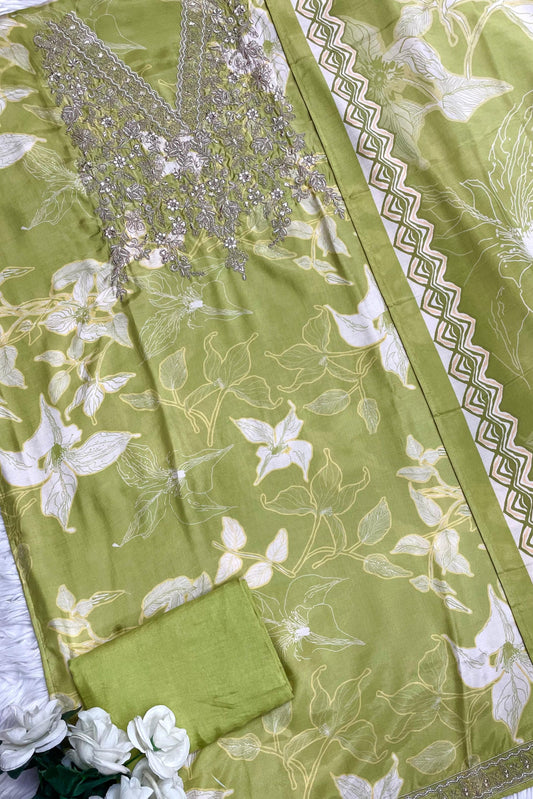 PURE MUSLIN AARI EMBROIDERED COLLECTION | 002